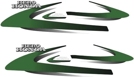 ULTRA FULL BIKE STICKER KIT FOR SPLENDOR Y2K GREEN ULTRA FULL BIKE STICKER KIT FOR SPLENDOR Y2K GREEN
