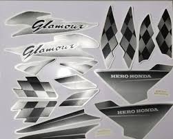 ULTRA FULL BIKE STICKER KIT FOR GLAMOUR TYPE3 SILVER