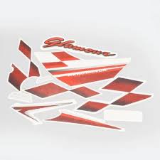 ULTRA FULL BIKE STICKER KIT FOR GLAMOUR TYPE4 RED