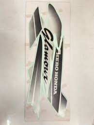 ULTRA FULL BIKE STICKER KIT FOR GLAMOUR TYPE7 SILVER