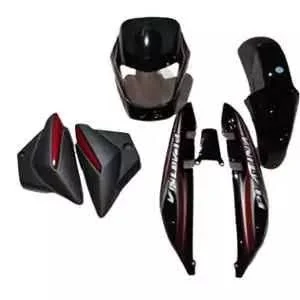 Ultra Full Fiber Body Kit For PLATINA 125 NM BLACK RED