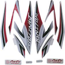 ULTRA FULL BIKE STICKER KIT FOR H. ignitor type 2 white