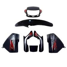 Ultra Full Fiber Body Kit For CD DELUXE TYPE4 BLACK RED