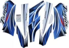 ULTRA FULL BIKE STICKER KIT FOR PASSION PRO TYPE2 BLACK BLUE