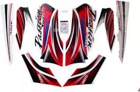 ULTRA FULL BIKE STICKER KIT FOR H. PASSION PRO TYPE3 BLACK RED