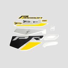 ULTRA FULL BIKE STICKER KIT FOR H. PASSION PRO TYPE3 YELLOW