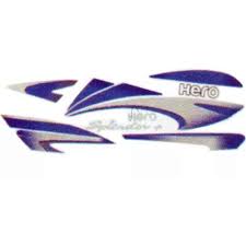 ULTRA FULL BIKE STICKER KIT FOR H. SPLENDOR PLUS AW BLACK BLUE