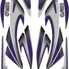 ULTRA FULL BIKE STICKER KIT FOR SPLENDOR PLUS BLACK PURPLE ULTRA FULL BIKE STICKER KIT FOR SPLENDOR PLUS BLACK PURPLE
