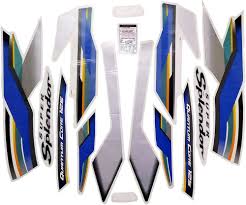 ULTRA FULL BIKE STICKER KIT FOR H. SUPER SPLENDOR TYPE4 BLACK BLUE