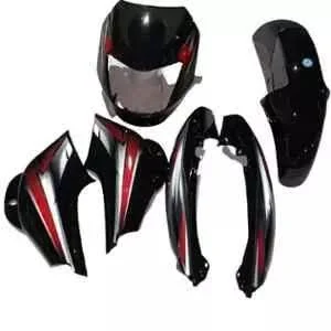 Ultra Full Fiber Body Kit For CT100 NM BLACK RED