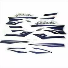 ULTRA FULL BIKE STICKER KIT FOR H. SUPER SPLENDOR TYPE5 BLACK GREY