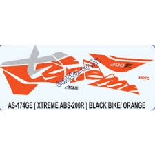 ULTRA FULL BIKE STICKER KIT FOR H-KTM ABS 200R Orange