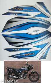 ULTRA FULL BIKE STICKER KIT FOR honda DREAM NEO TYPE3 BLACK BLUE