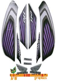 ULTRA FULL BIKE STICKER KIT FOR honda DREAM NEO TYPE3 GREY PURPLE