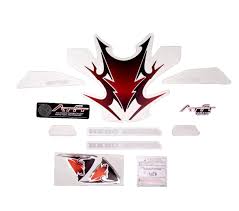 ULTRA FULL BIKE STICKER KIT FOR HUNK old model BLACK RED