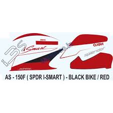 ULTRA FULL BIKE STICKER KIT FOR ISMART BLACK RED