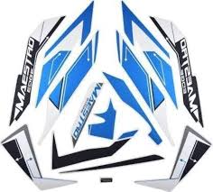 ULTRA FULL BIKE STICKER KIT FOR MAESTRO EDGE BLUE