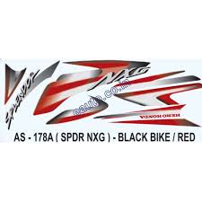 ULTRA FULL BIKE STICKER KIT FOR NXG TYPE3 RED BLACK