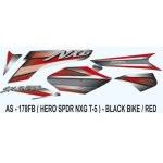 ULTRA FULL BIKE STICKER KIT FOR NXG TYPE4 BLACK RED