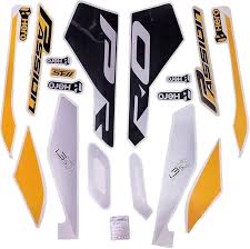 ULTRA FULL BIKE STICKER KIT FOR Passion Pro i3s yellow