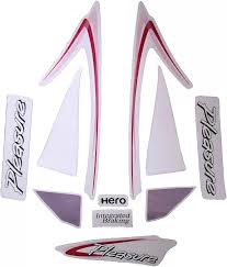 ULTRA FULL BIKE STICKER KIT FOR PLEASURE TYPE4 WHITE