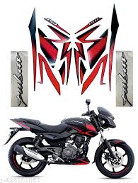 ULTRA FULL BIKE STICKER KIT FOR PULSAR 180 old model RED GOLDEN