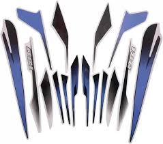 ULTRA FULL BIKE STICKER KIT FOR PULSAR 180 old model SILVER PURPLE