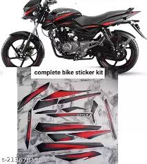 ULTRA FULL BIKE STICKER KIT FOR PULSAR 180 TWIN DISC 2018 BLACK PACK 2018