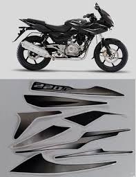 ULTRA FULL BIKE STICKER KIT FOR PULSAR 180 UG6 BLACK WHITE