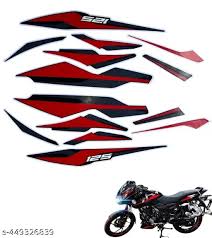 ULTRA FULL BIKE STICKER KIT FOR PULSAR 180 UG7 BLACK RED