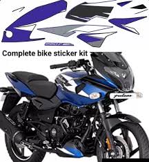 ULTRA FULL BIKE STICKER KIT FOR Pulsar 220F bs6 2021 blue