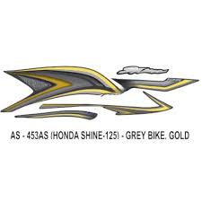 ULTRA FULL BIKE STICKER KIT FOR shine 125 bs6 2020 grey golden