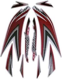 ULTRA FULL BIKE STICKER KIT FOR SHINE old model RED