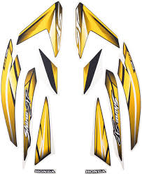ULTRA FULL BIKE STICKER KIT FOR SHINE SP TYPE3 BLACK YELLOW