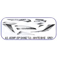 ULTRA FULL BIKE STICKER KIT FOR shine sp type3 grey