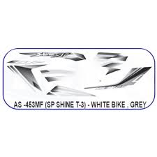 ULTRA FULL BIKE STICKER KIT FOR SHINE SP TYPE3 WHITE