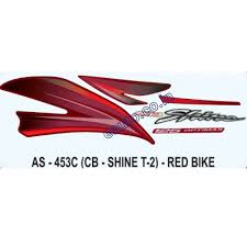 ULTRA FULL BIKE STICKER KIT FOR SHINE TYPE2 RED