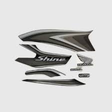 ULTRA FULL BIKE STICKER KIT FOR SHINE TYPE3 BLACK GREY
