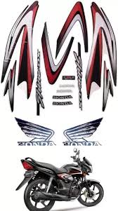 ULTRA FULL BIKE STICKER KIT FOR SHINE TYPE8 BLACK RED