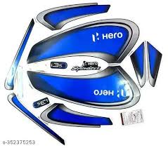 ULTRA FULL BIKE STICKER KIT FOR SPlendor BS6 Blue