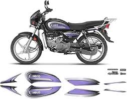 ULTRA FULL BIKE STICKER KIT FOR SPLENDOR PLUS BS6 BLACK PURPLE ULTRA FULL BIKE STICKER KIT FOR SPLENDOR PLUS BS6 BLACK PURPLE