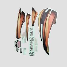 ULTRA FULL BIKE STICKER KIT FOR SPLENDOR PLUS IBS 25YEAR BLACK GOLDEN ULTRA FULL BIKE STICKER KIT FOR SPLENDOR PLUS IBS 25YEAR BLACK GOLDEN