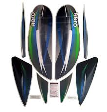 ULTRA FULL BIKE STICKER KIT FOR SPLENDOR PRO TYPE2 GREEN