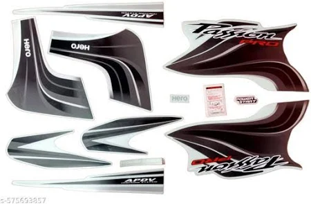 ULTRA FULL BIKE STICKER KIT FOR H. PASSION PRO TYPE3 SILVER