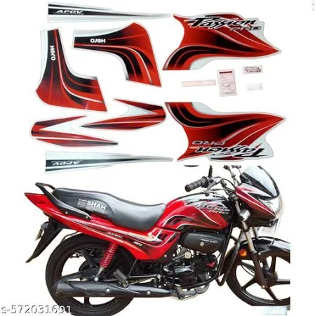 ULTRA FULL BIKE STICKER KIT FOR PASSION PRO RED