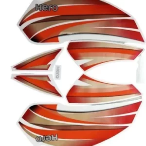 ULTRA FULL BIKE STICKER KIT FOR H. SPLENDOR PRO MAROON RED