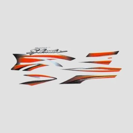 ULTRA FULL BIKE STICKER KIT FOR H. SUPER SPLENDOR TYPE5 RED