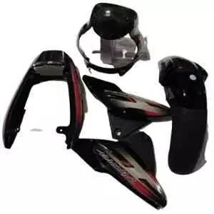 Ultra Full Fiber Body Kit For DISCOVER 125 H1 BLACK RED