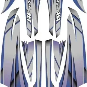 ULTRA FULL BIKE STICKER KIT FOR HF DELUXE BLACK BLUE