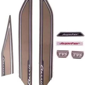 ULTRA FULL BIKE STICKER KIT FOR JUPITER CLASSIC BROWN SHIELD